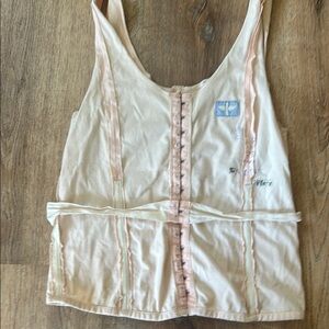 We The Free Cream Fitted Sleeveless Tank Top